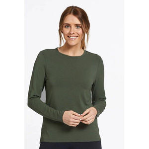 100% Pima coton t-shirt Femme femmes T-Shirts hauts pour femmes vêtements pour femmes en gros - Product Image 6