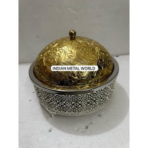 Elegant Chaffingเสิร์ฟจานสแตนเลสบุฟเฟ่ต์กลมChaffingจานCaterเครื่องอุ่นอาหารจานพร้อมฝาปิดด้านบน - Product Image 2