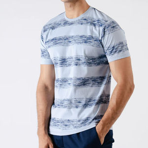 T-shirt formel pour homme à col montant en sergé 100 % polyester à manches courtes imprimé col rond style urbain cool drôle ample - Product Image 6