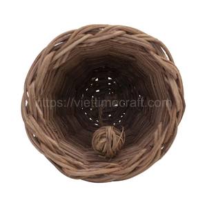 Venta al por mayor vietnamita, artesanía ecológica, campana de ratán, adornos navideños, cascabeles tejidos, decoración de árbol - Product Image 2