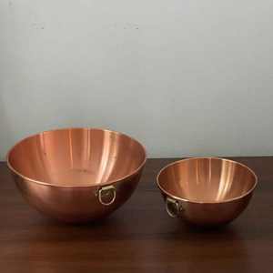 Diseño más vendido y cuencos de almuerzo hechos a mano fiesta cobre puro Metal exportador indio con alta calidad - Product Image 5