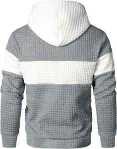 Sudadera con capucha Unisex Casual de manga Regular patrón suelto de moda Color sólido 100% algodón invierno actividades al aire libre cremallera - Product Image 2