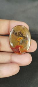 Cabochon scénique de pierre de gemme de paysage multicolore naturel de haute qualité pour pendentif/collier fabrication de bijoux tailles mixtes en gros - Product Image 2