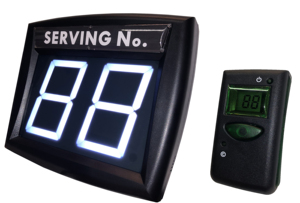 Télécommande sans fil LCD Système électronique de gestion des files d'attente Utilisation en intérieur Distributeur de billets au sol Grand écran Équipement de service - Product Image 2