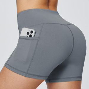 <b>Tummy</b> <b>Control</b> Workout Yoga Shorts Stretchy Mid Waist Best Quality Biker Short Pants Gym Clothing - Product Image 1