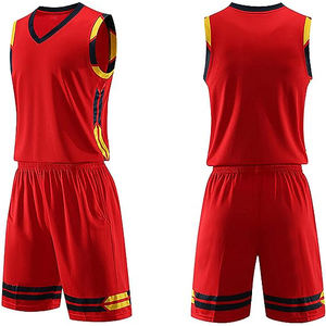 เสื้อกีฬาบาสเก็ตบอลสำหรับผู้ชายเสื้อบาสเก็ตบอลผ้าโพลีเอสเตอร์ออกแบบได้ตามต้องการจากจีน - Product Image 1