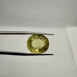 อัญมณีทรงรีทรงรีขนาด14.6x12.8x8.5มม. อัญมณีสีเหลือง8.88cts เจียระไนแบบปราดเปรื่องธรรมชาติ - Product Image 5