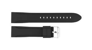 Bracelet de montre sport en silicone noir imperméable JD459 20-24 mm, boîtier en acier inoxydable léger, unisexe, respirant, pour IWatch - Product Image 5