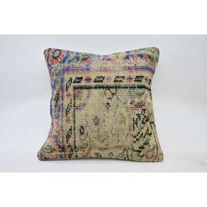 หมอนผ้าวูลปักลายโบฮีเมียนหลากสีขนาด18X18นิ้วเบาะตกแต่งหรูหราทอลายต้นไม้วินเทจสำหรับโซฟาห้องนั่งเล่น - Product Image 1
