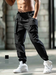 Nouveau style – Pantalon de jogging personnalisé avec logo pour homme – Vêtement de sport et de fitness – Style long – 100 % coton tricoté en molleton - Product Image 5