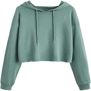 New Design Custom Logo <b>Winter</b> Hoodies for Ladies Latest Loose Sleeve Hoodie Fashionable Women's Hoodies Crop <b>Tops</b> - Product Image 4