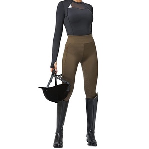 2025 mode bleu noir Stretch serré circonférence cheval femmes pantalon personnalisé culotte équestre taille haute pantalon d'équitation - Product Image 1