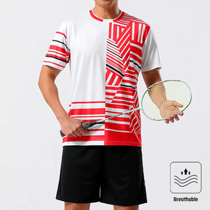 Vêtements de tennis pour hommes uniformes de badminton à vendre en gros sur mesure ensemble d'uniformes de badminton de tennis de table pour hommes - Product Image 6