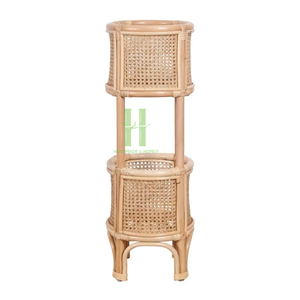 Rangement de panier de jardinière en rotin tissé à la main pour pots de fleurs et jardinières vintage naturels d'intérieur et d'extérieur Design OEM au Vietnam - Product Image 4