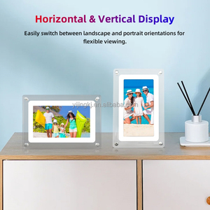 Регулировка яркости 7 дюймов акриловая белая цифровая видеорамка HD с углом обзора 85 ° автопроигрыватель - Product Image 5