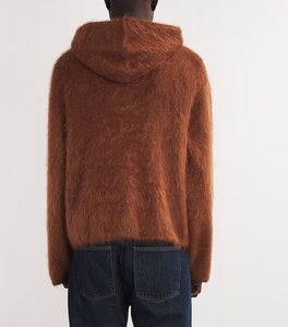 Sudadera con capucha de lana esponjosa para hombre, Jersey de invierno de manga larga suave, suéter con capucha cálido y borroso, ropa informal acogedora para clima frío - Product Image 4