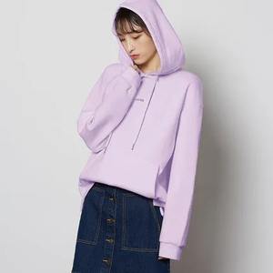 Sweat-shirt à col rond surdimensionné 100% coton de haute qualité et haut court pour femmes Style Streetwear pour l'hiver - Product Image 4