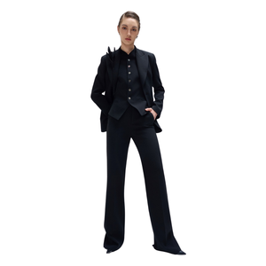 Best-Selling Jacket for <b>Women</b> Stylish Ready to Ship <b>Womens</b> Clothing Audrey Lapel Jacket Timber Loom Fabric Whiteant Manufacturer - Product Image 1