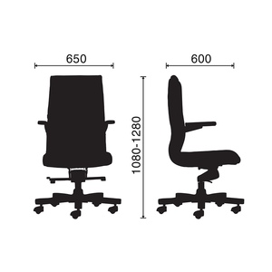 Silla Ejecutiva Ergonómica Comfoto BFGVP055, Silla Elevadora de Cuero Premium con Patas de Madera, Altura Ajustable, Clásica para Uso en Taller - Product Image 4