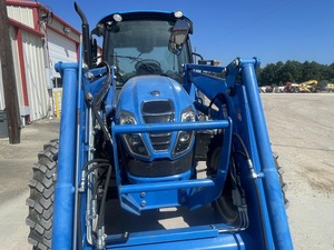 Tracteur compact LS 4x4 bleu, tracteur agricole avec chargeur frontal, transmission par engrenages, moteur diesel, haute productivité - Product Image 4