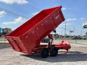 Agricultura Granja Remolque 4 Ruedas Hidráulico Dump Tractor Remolque Dump Trailer para la venta - Product Image 4