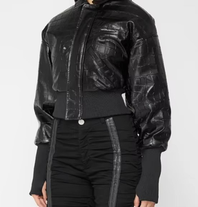 Chaquetas de cuero para mujer de Pakistán Chaquetas de cuero de moda para mujer de alta calidad Cuero de piel de oveja original Tamaño personalizado - Product Image 2