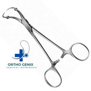 Pince à serviette Ortho Genix Roeder Pince à serviettes de qualité médicale 13cm 15cm Mâchoires à billes Outils chirurgicaux en acier par Ortho Genix - Product Image 6