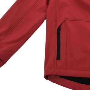 2024 nueva chaqueta Softshell con cuello levantado para hombre, rompevientos impermeable rojo de calle alta para actividades al aire libre invierno primavera OEM - Product Image 5