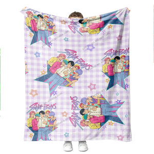 Bán Buôn Tùy Chỉnh In Anime Kpop K Pop Quỷ Thợ Săn Mềm Mại Thoải Mái Lông Cừu Sang Trọng Mặc Chăn Cho Trẻ Em Sinh Viên - Product Image 3