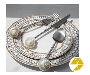 Vaisselle de salle à manger en coquillage de luxe fait à la main nacre conque vaisselle de salle à manger en coquillage de qualité supérieure pour salle à manger cuillère en coquillage - Product Image 5