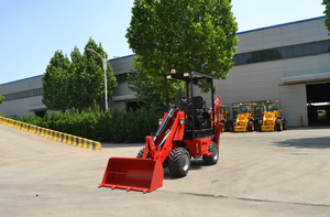 Mini-chargeuse-pelleteuse sur roues de 0,8 tonne, 1 tonne, 2 tonnes, petite pelleteuse à vendre - Product Image 2