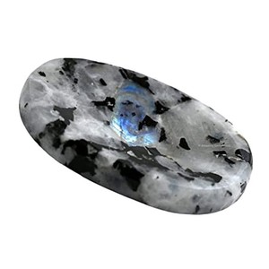 Vente de gros Pierre d'énergie de guérison en cristal Pierre de lune sculptée Pierre arc-en-ciel Pierre d'inquiétude pour le pouce naturel - Product Image 1