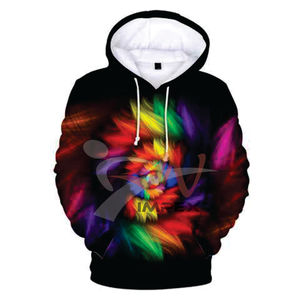 Sweat-shirt à capuche pour homme de haute qualité avec logo imprimé personnalisé, sweat-shirt d'hiver en matériau flexible, impression numérique, imperméable - Product Image 2