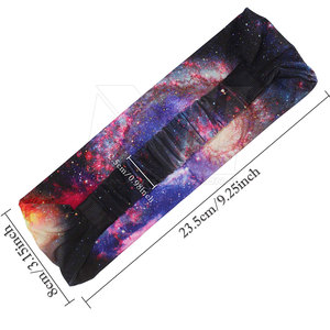 Logo personnalisé Spandex sec mince respirant protection professionnelle bandeau impression par sublimation bandes de cheveux longs élastiques de sport - Product Image 3