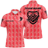 Camisetas de Billar con Estampado Digital y Tejido Sólido para Hombres y Mujeres, Torneo de Billar, Snooker, ODM, 100% Poliéster