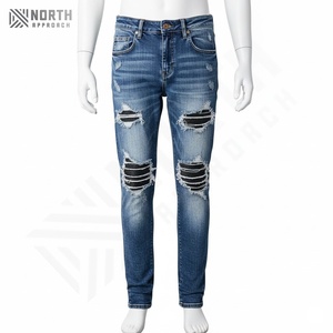 กางเกงยีนส์สำหรับผู้ชาย/2025กางเกงยีนส์ทรงหลวมระบายอากาศได้ดีดีไซน์เรียบออกแบบได้ตามต้องการ - Product Image 6