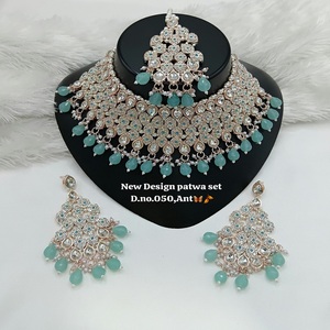 High Quality Trending Fancy Collection <b>Gold</b> Plated Ethnic Latest Designed Women's Wedding Engagement Anniversary Party <b>Set</b> - Product Image 1