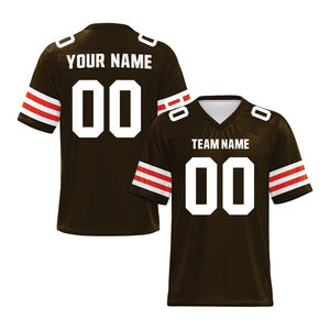 Camiseta de fútbol americano personalizada al por mayor camiseta de fútbol sublimada cosida camiseta de rugby de alta calidad para hombres/jóvenes - Product Image 3