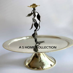 Living Room Family Creative Luxury Fruit Cake Stand Irregular Shape Golden Texture Aluminum Metal Stand Ornaments - Product Image 4