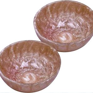 Bol de terre en résine moyenne taille de produit personnalisée faite à la main en Inde avec bois et résine pour les fêtes meilleur prix en ligne - Product Image 4