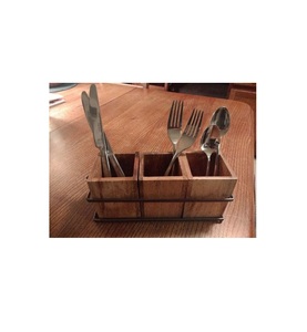 Soporte para cubiertos de madera de alta calidad, diseño clásico, soporte de almacenamiento de cubiertos de 4 secciones para artículos de boda, Decoración de mesa, soporte para cubiertos - Product Image 3