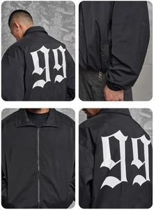 Veste coupe-vent vintage tendance, veste en nylon d'extérieur, veste coupe-vent ample pour homme - Product Image 6