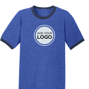 Camiseta Ringer de Polialgodón Personalizada al por Mayor con MOQ Bajo, Envío Rápido, Ropa a Granel, Marca USA - Product Image 1