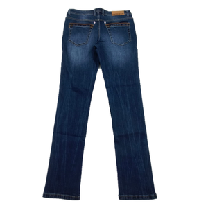 Pantalones de mezclilla para hombre, pantalones elásticos para niños, Vaqueros azules oscuros, pantalones vaqueros holgados de pierna ancha lavados rectos, ropa de orillo, pantalones personalizados para hombre - Product Image 2