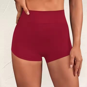 Logo personnalisé Short d'entraînement Femmes beurre doux taille haute Biker Spandex Booty Volleyball Gym Shorts pour l'été Yoga Danse - Product Image 4