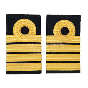 Custom Made <b>Gold</b> Embroidered 3D Fabric Shoulder Cords & Badges-Uniform Accessories for Fashion Style Epaulettes - Product Image 1