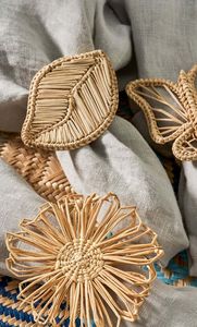 Wholesale <b>Cheap</b> Price Table Decor Rhinestone Bling Napkin <b>Ring</b> Rattan Napkin Buckle <b>Ring</b> for Place Setting Serviette - Product Image 2