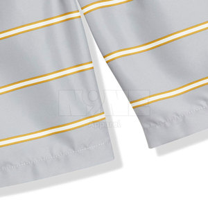 Shorts de plage en polyester de qualité supérieure, séchage rapide, respirants, décontractés, taille mi-haute avec cordon de serrage, motif uni – Vente chaude - Product Image 6