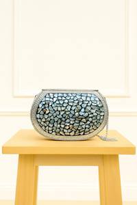 Bolso de Mano de Mosaico Premium para Ocasiones Especiales, Bolso de Mano de Mosaico Hecho a Mano para Mujeres Modernas para Bodas - Product Image 5