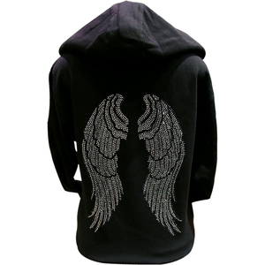 Vente en gros de nouveau dernier style sweat à capuche délavé à l'acide logo personnalisé streetwear poids lourd strass confortable polaire sensation ample hiver - Product Image 1